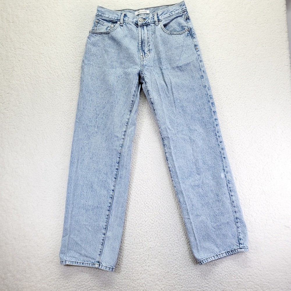 PacSun Mens Baggy Fit Light Wash Acid Denim Jeans 30x32 Streetwear Wide Leg